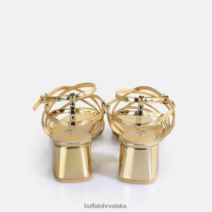 zlato Buffalo veganske sandale na petu lilly cage |sandale TDD6T290